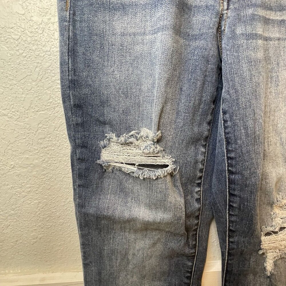 Judy Blue Slim Fit Jeans 0/24 Distressed Medium Wash Mid Rise Stretch Denim - Picture 5 of 13